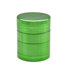 Aircraft Aluminum 4 Parts 40mm weed Grinder herb grinder With Pollen Catcher Metal Herb crusher custom logo